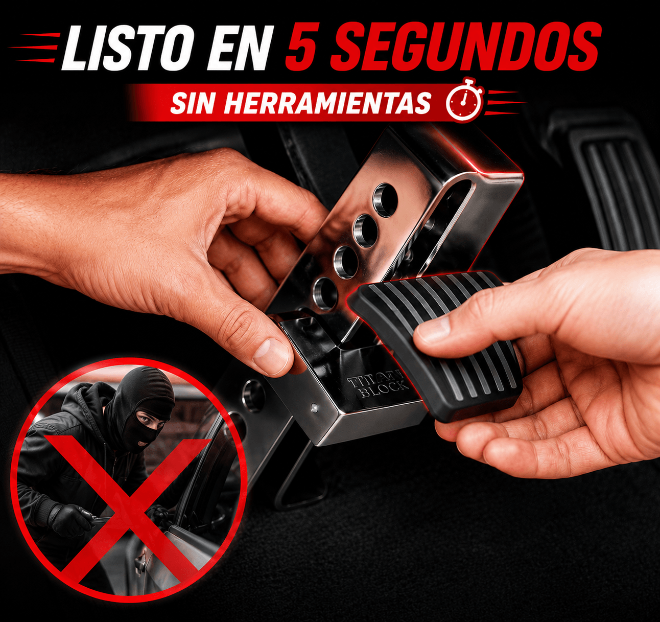 Traba Pedal de Carro